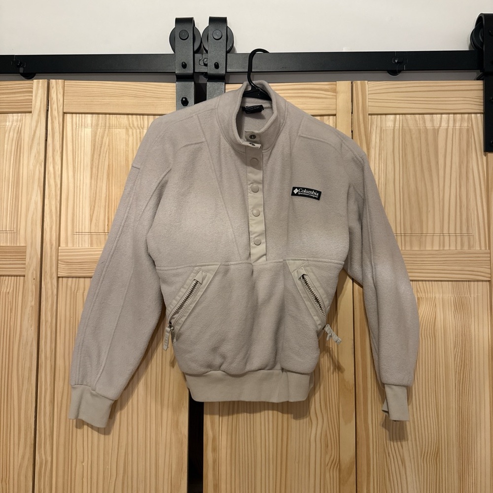 Columbia Tan Fleece Pullover